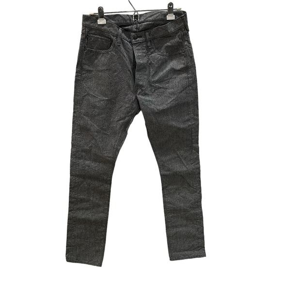 Full Count Other - Full Count 1110- CVW Slim Straight Denim Selvedge 32 X 32 Black White Marbled